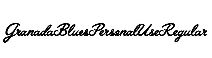 Granada Blues Personal Use Regular Caratteri