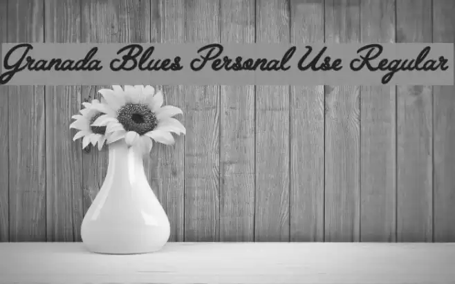 Granada Blues Personal Use Regular Font examples