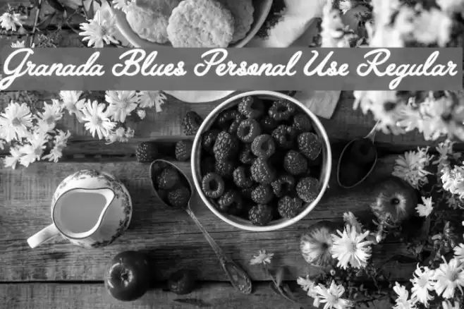 Granada Blues Personal Use Regular Font examples