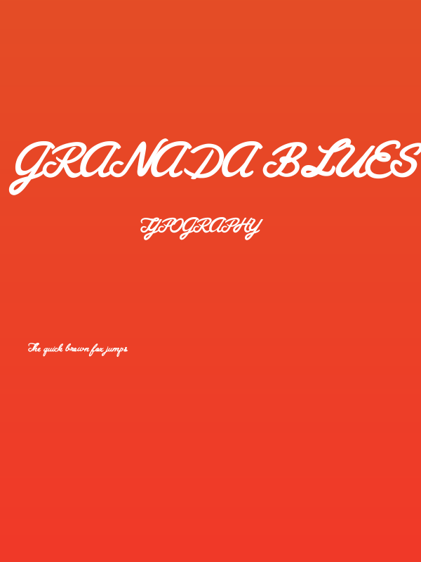 Granada Blues Personal Use Regular Poster