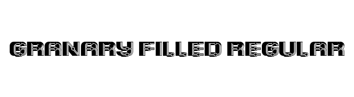 Granary Filled Regular Font