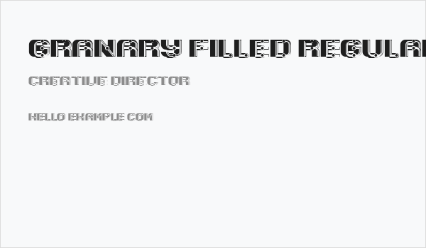 Granary Filled Regular Business Card