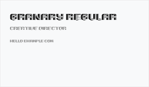 Granary Regular Business Card