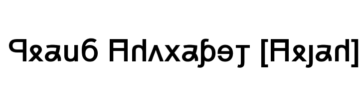 Grand Alphabet [Arial]  Frei Schriftart Herunterladen