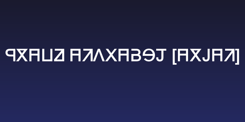 Grand Alphabet [Arial] Social Header