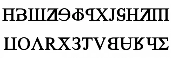Grand Alphabet [Times New Roman] Schriftart Groß
