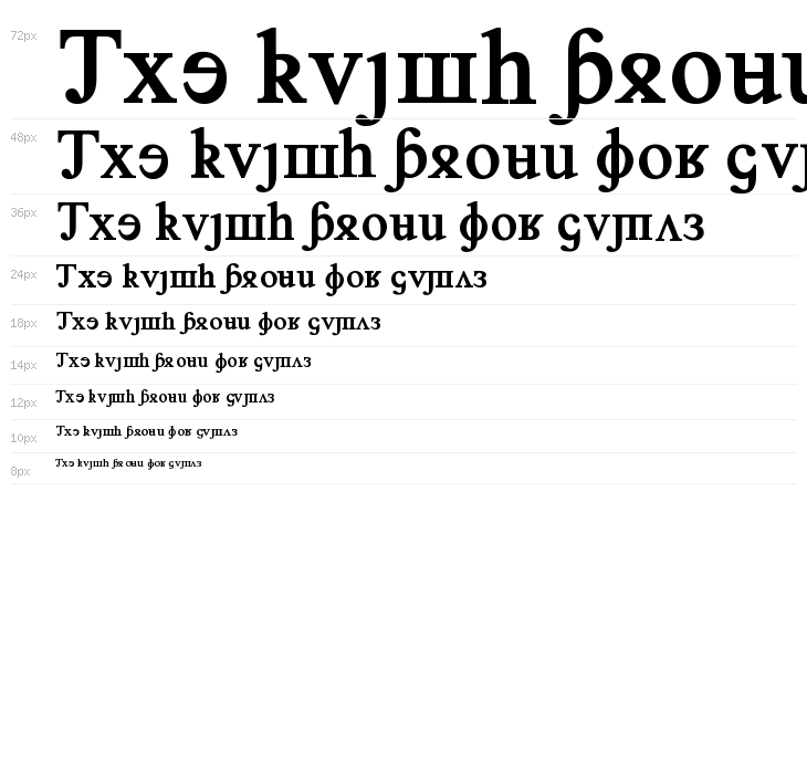 Grand Alphabet [Times New Roman] Waterfall