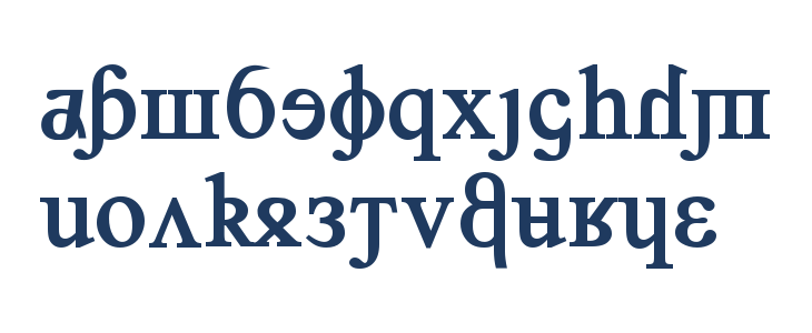 Grand Alphabet [Times New Roman] Lowercase