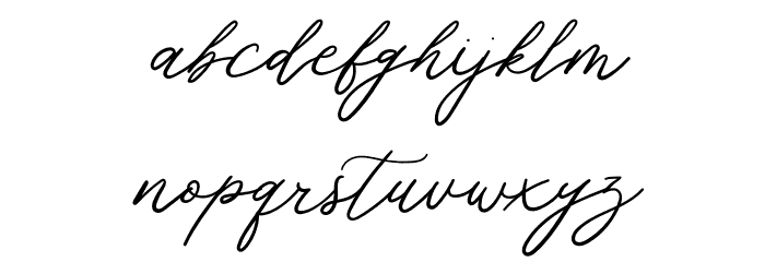 Grand Amoura Font LOWERCASE
