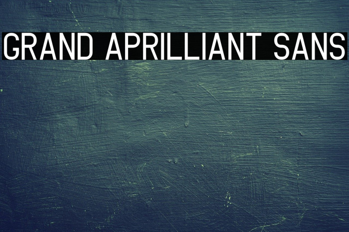 Grand Aprilliant Sans Example 1