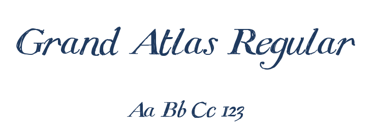 Grand Atlas Regular Font Preview