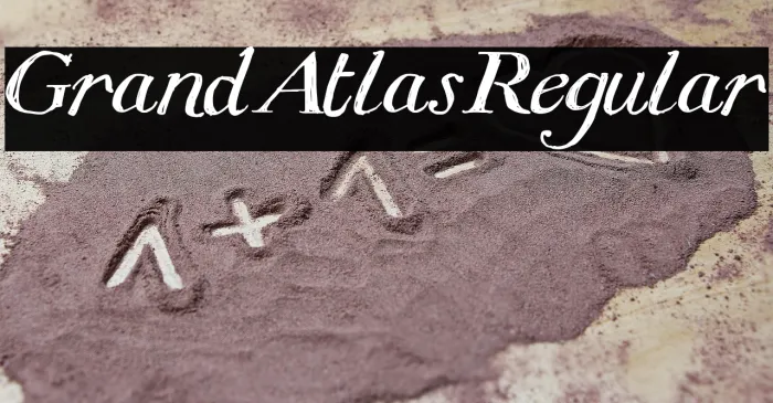 Grand Atlas Regular Example 1