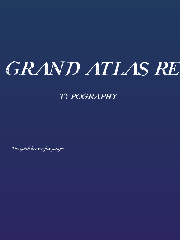 Grand Atlas Regular Poster