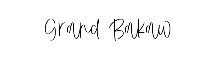 Grand Bakaw  font caratteri gratis