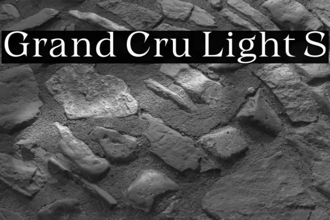 Grand Cru Light S Font examples