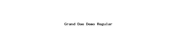 Grand Dae Demo Regular  Free Fonts Download