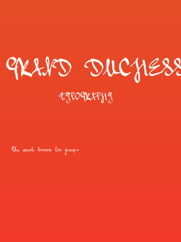 Grand Duchess Poster