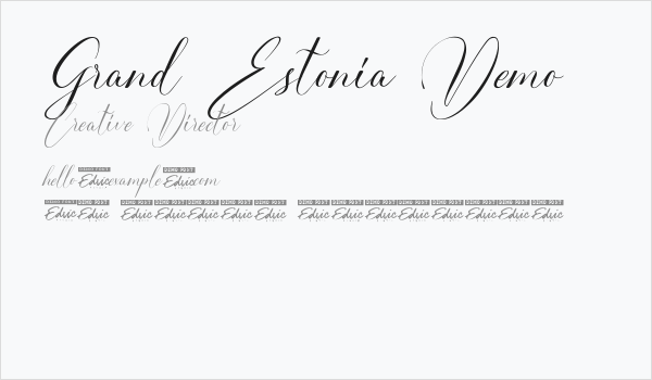 Grand Estonia Demo Business Card