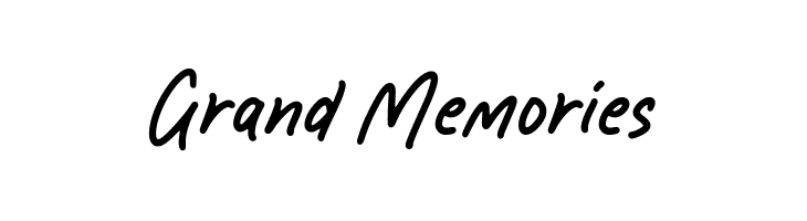 Grand Memories  Descarca Fonturi Gratis
