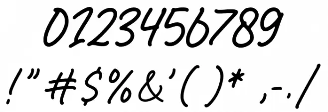 Grand Memories Font OTHER CHARS