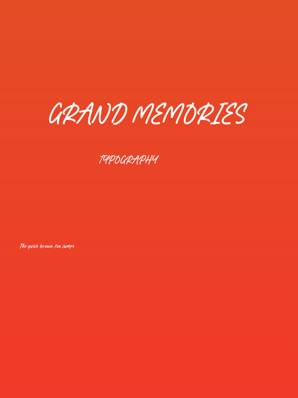 Grand Memories Poster