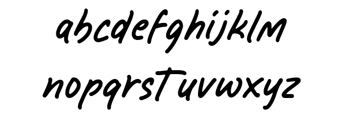 Grand Memories Font LOWERCASE
