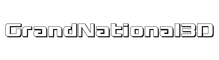 Grand National 3D  Free Fonts Download