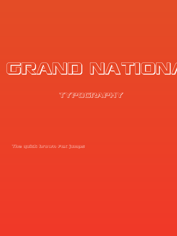 Grand National 3D Poster