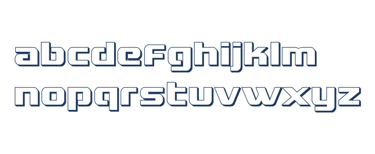 Grand National 3D Lowercase