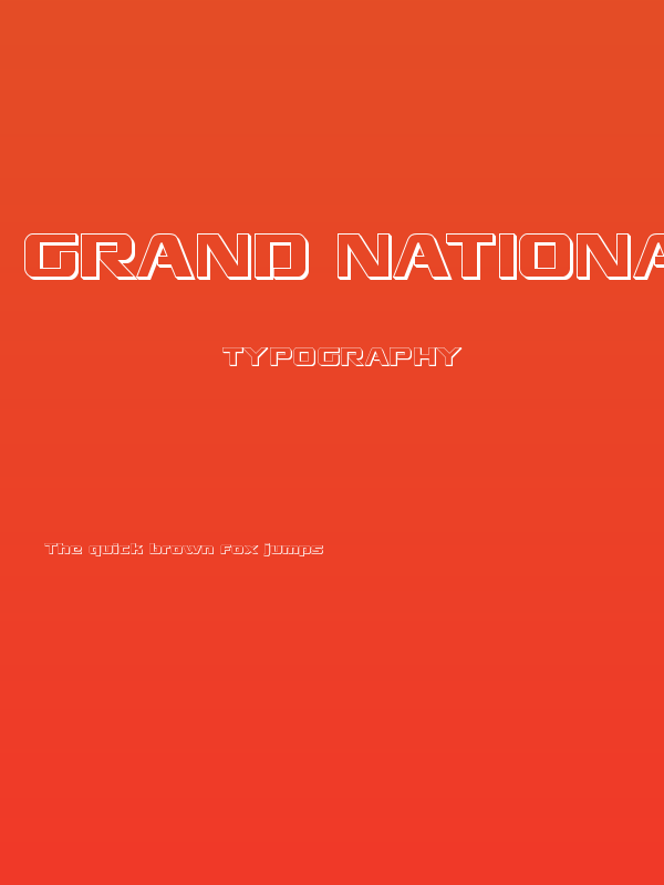 Grand National 3D Poster
