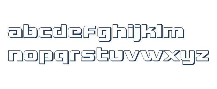 Grand National 3D Lowercase