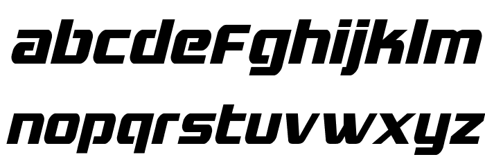 Grand National Condensed Italic Font LOWERCASE