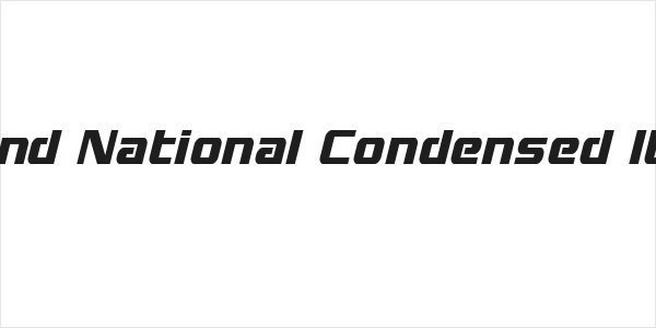 Grand National Condensed Italic Logo