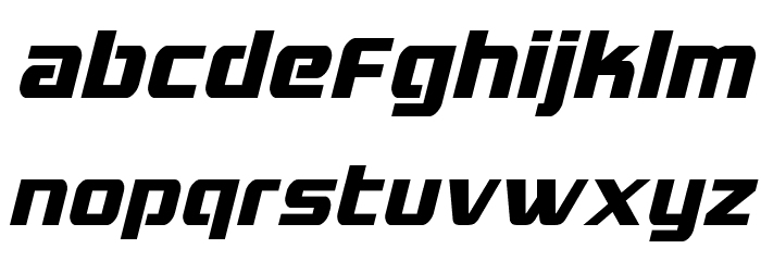 Grand National Condensed Italic Font LOWERCASE