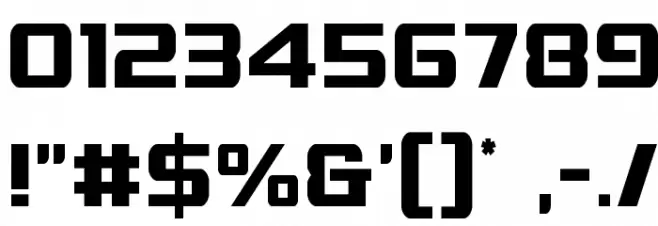 Grand National Condensed Font OTHER CHARS