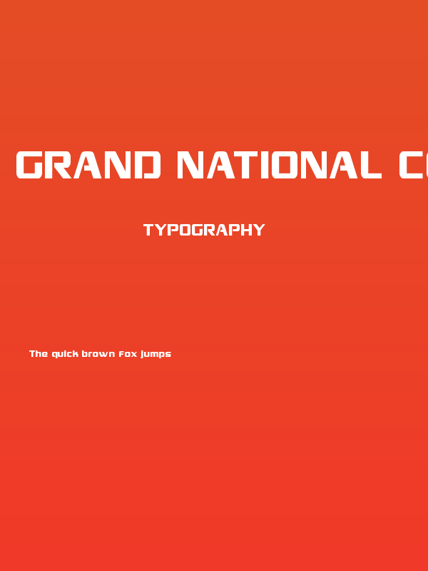 Grand National Condensed Poster
