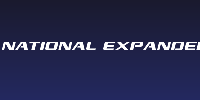 Grand National Expanded Italic Social Header