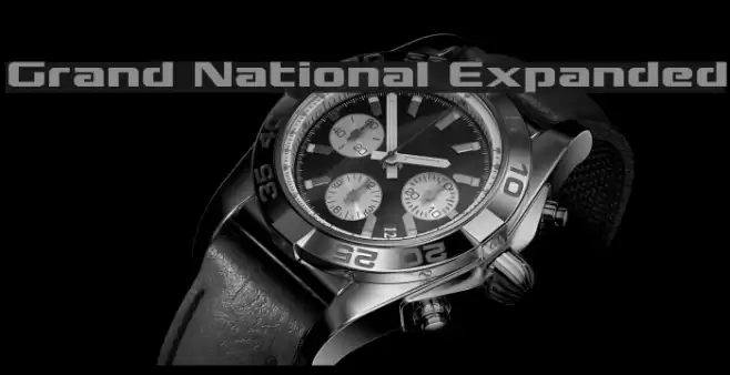 Grand National Expanded Font examples