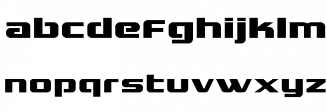 Grand National Expanded Font Litere mici