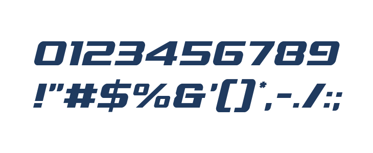 Grand National Italic Other Characters