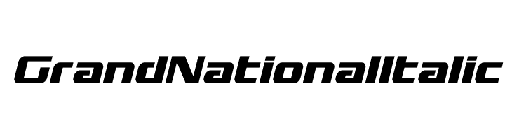 Grand National Italic  Free Fonts Download
