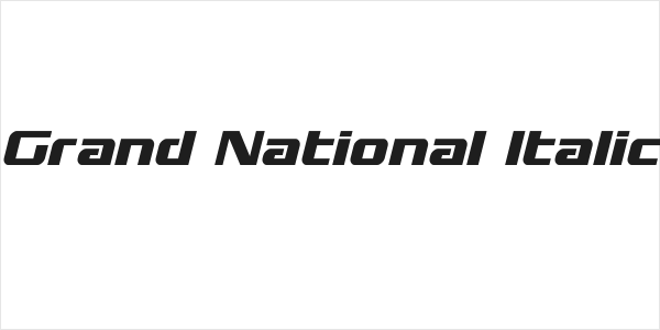 Grand National Italic Logo