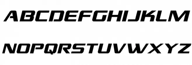 Grand National Italic 字体 大写
