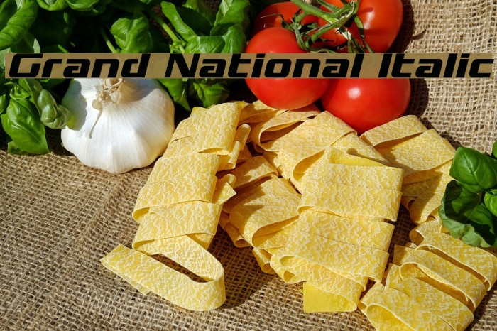 Grand National Italic Example 2