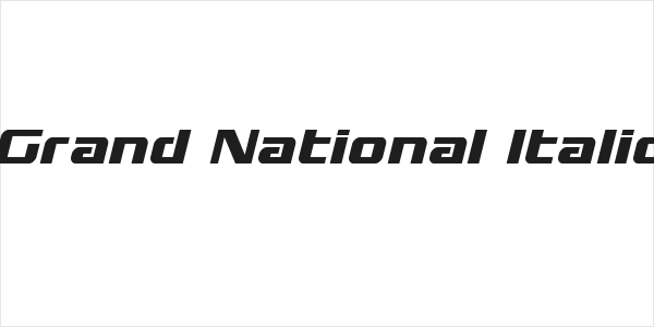 Grand National Italic Logo