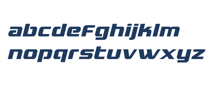 Grand National Italic Lowercase