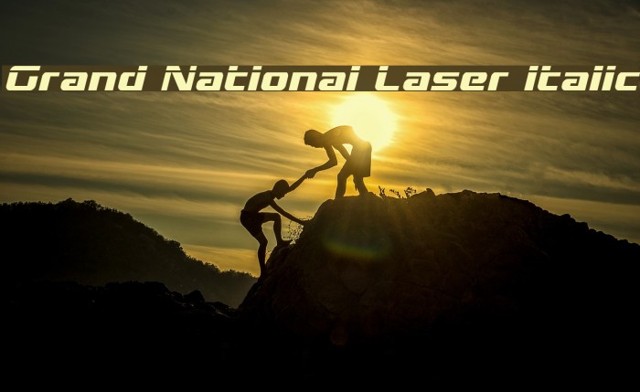 Grand National Laser Italic Example 1