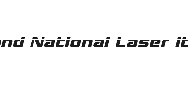 Grand National Laser Italic Logo