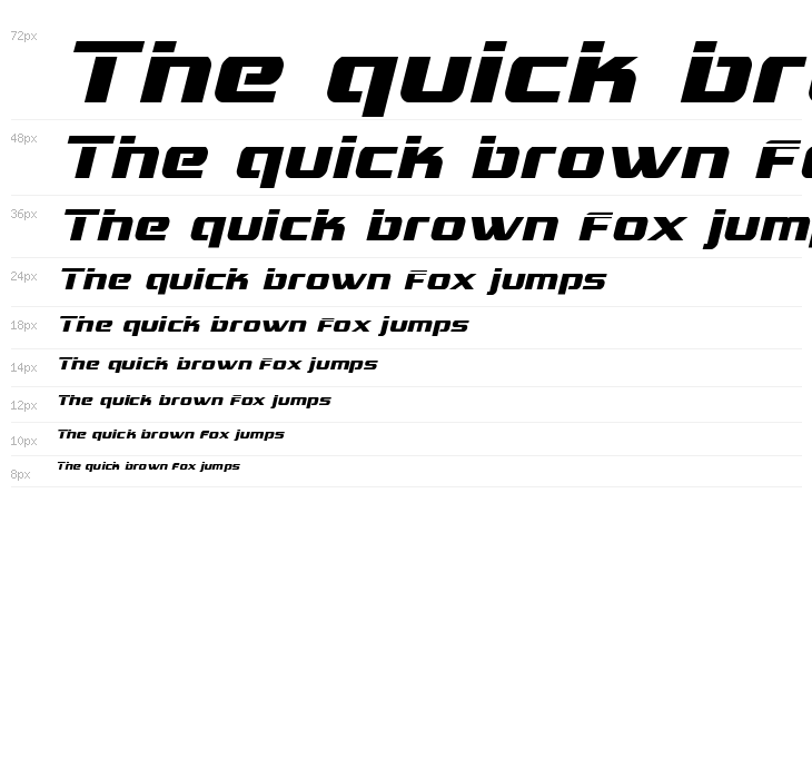 Grand National Laser Italic Waterfall