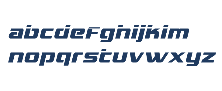 Grand National Laser Italic Lowercase